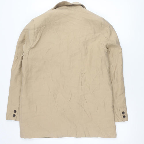 F&F Women’s Beige Double-Breasted Suit Jacket UK 16 Workwear