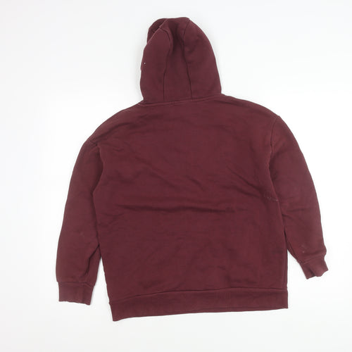 Primark Girls Red Chicago Pullover Hoodie 11-12 Years Cotton Blend
