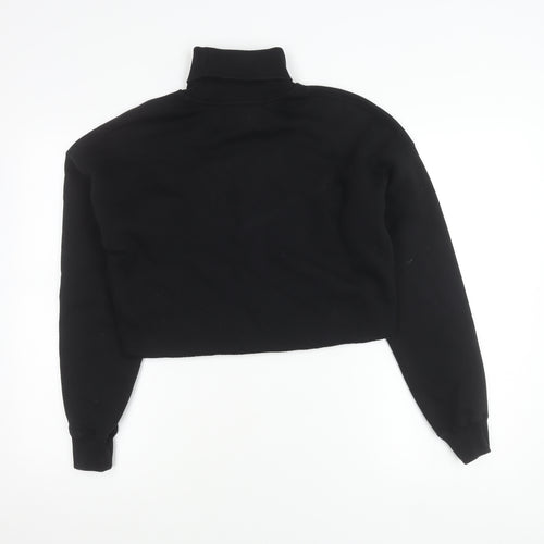 Calvin Klein Jeans Womens Black Roll Neck Pullover Jumper Size S