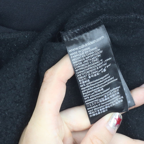 Calvin Klein Jeans Womens Black Roll Neck Pullover Jumper Size S