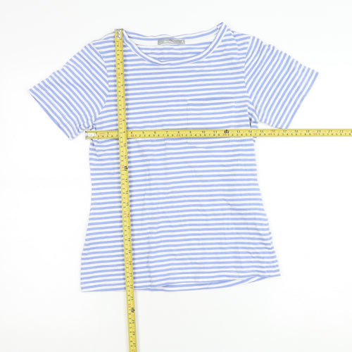 Peter Storm Women’s Blue Striped Cotton T-Shirt Size 8