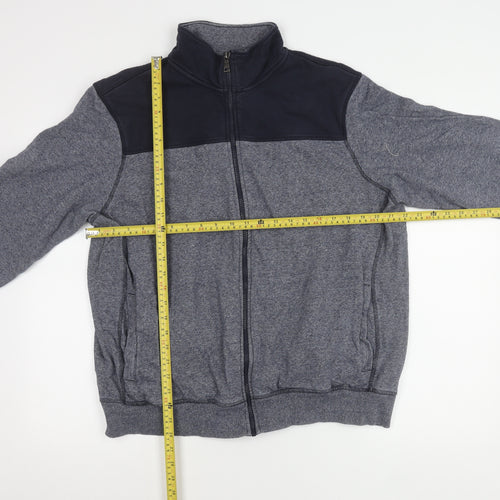 Marks and Spencer Men’s Blue XL 44-46" Full Zip Cotton Jacket