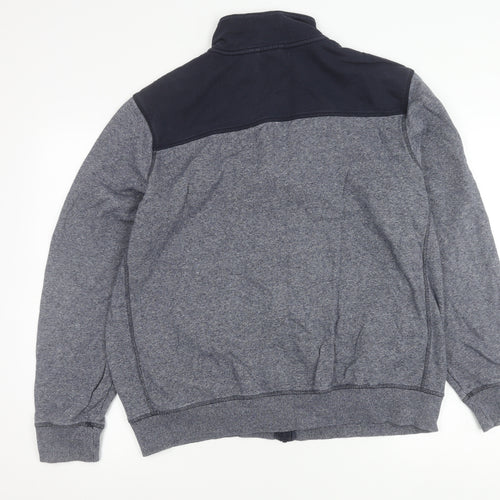Marks and Spencer Men’s Blue XL 44-46" Full Zip Cotton Jacket