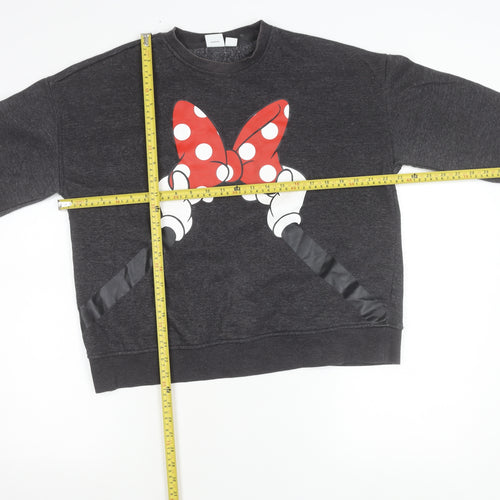 Disney Women’s Grey Minnie Mouse Sweatshirt UK 12 Pullover