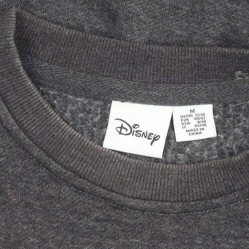 Disney Women’s Grey Minnie Mouse Sweatshirt UK 12 Pullover