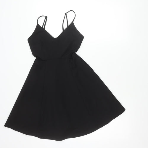 New Look Women's Black Size 6 Fit & Flare Party Dress