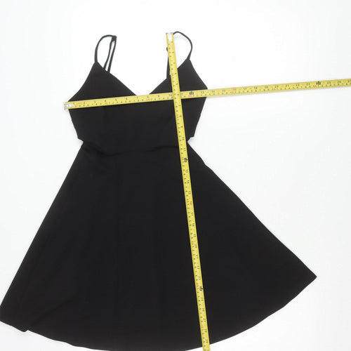 New Look Women's Black Size 6 Fit & Flare Party Dress