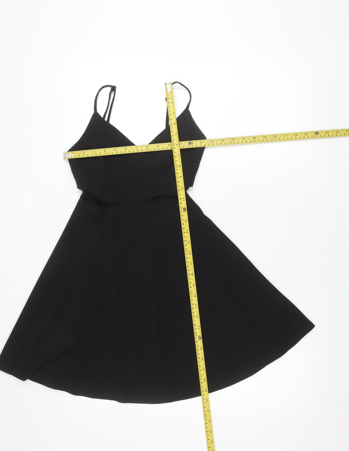 New Look Women's Black Size 6 Fit & Flare Party Dress