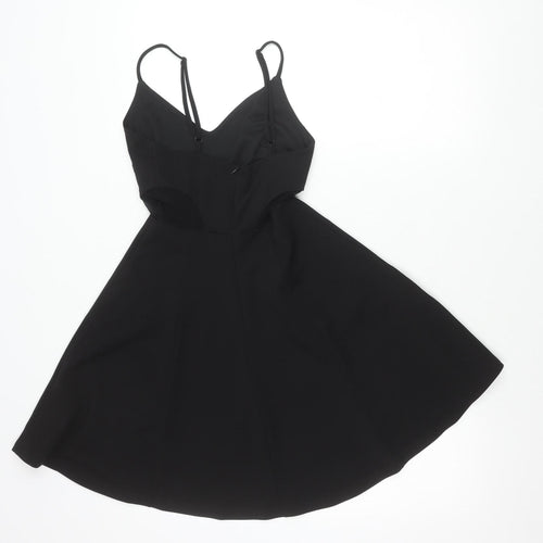 New Look Women's Black Size 6 Fit & Flare Party Dress