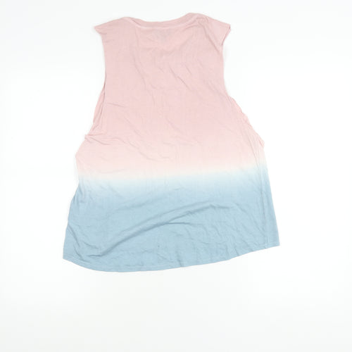 Topshop Women's Multicoloured Size 8 Cotton Tank Top