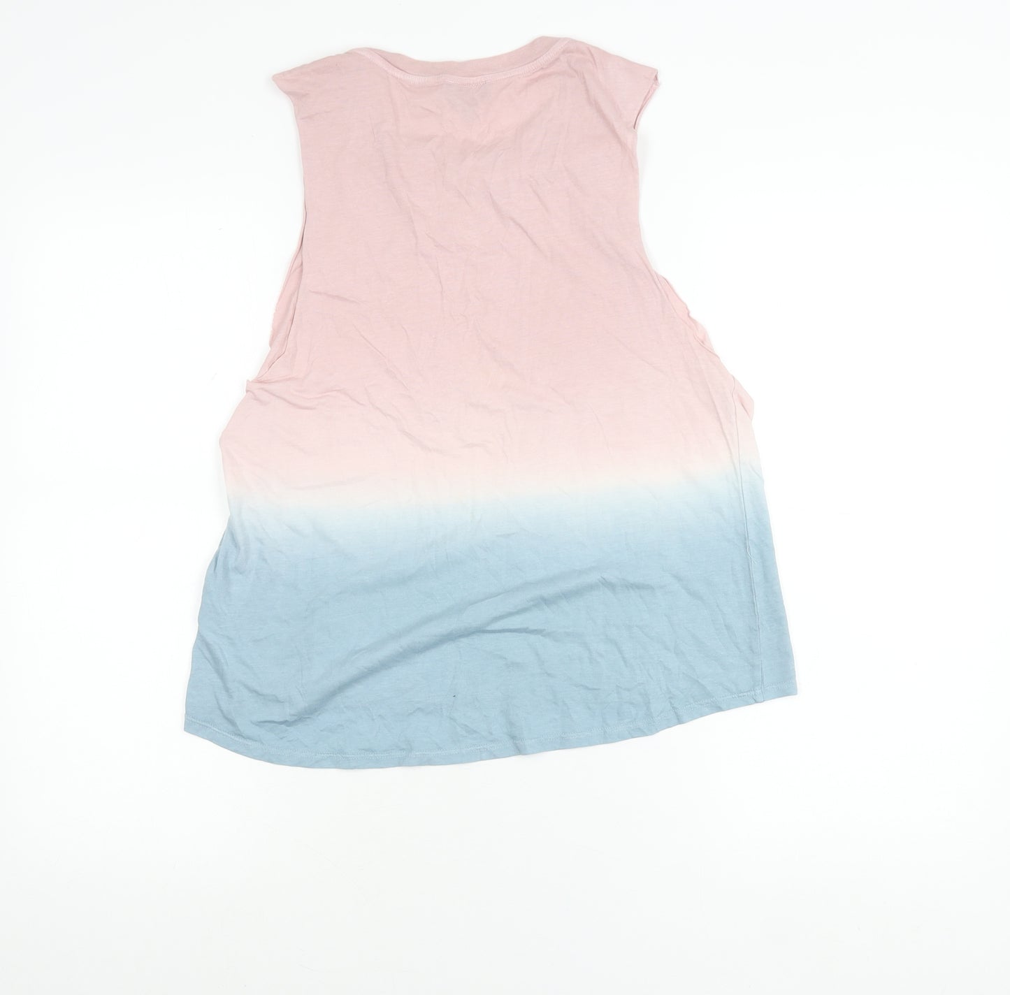 Topshop Women's Multicoloured Size 8 Cotton Tank Top