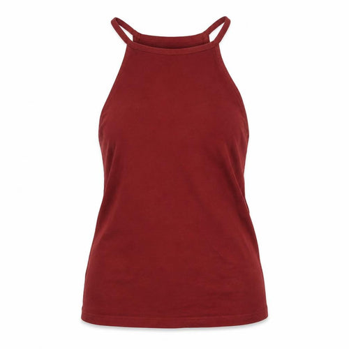 Forever 21 Womens Red Halter Tank Top Size S Camisole Jersey