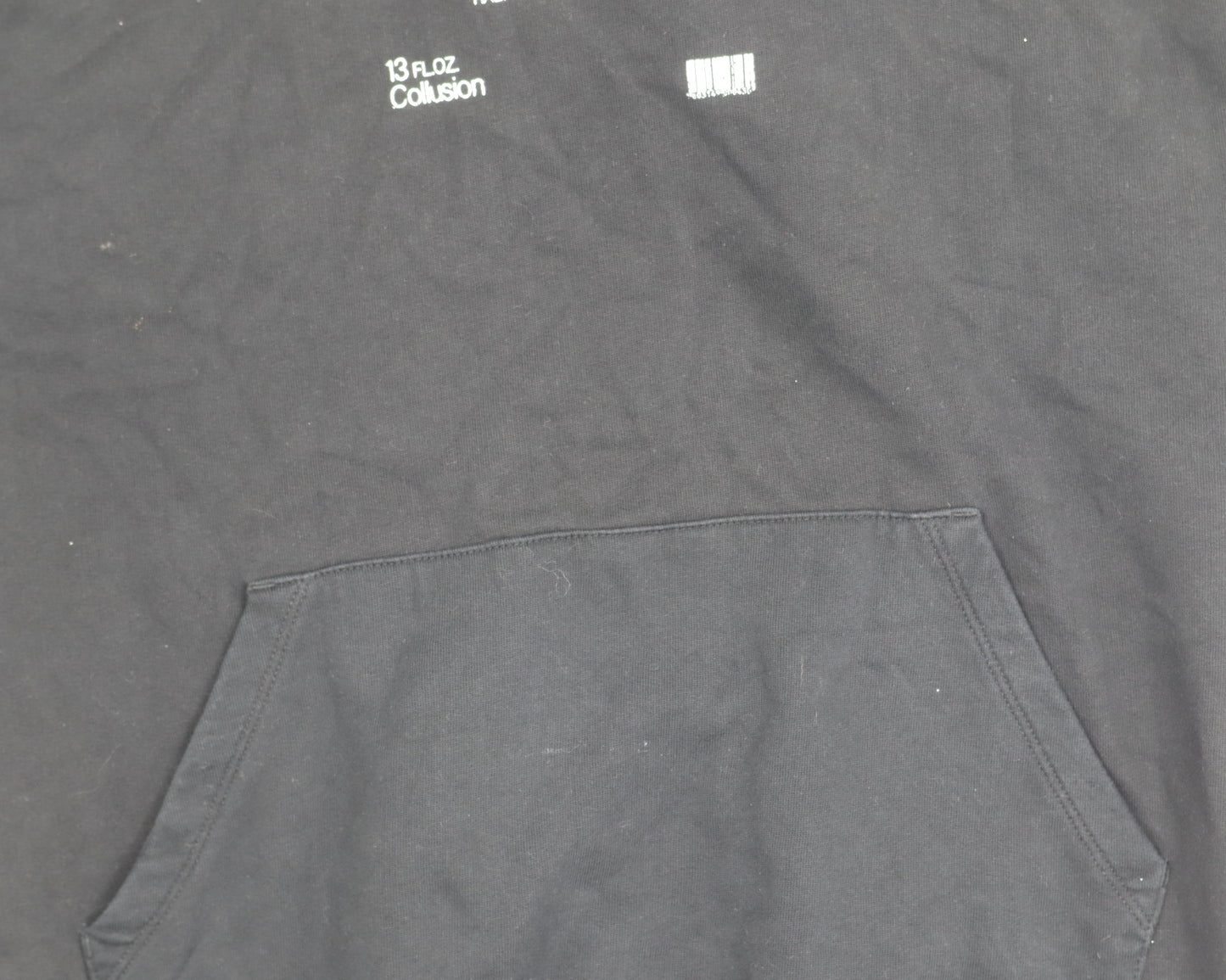Collusion Womens Black Hoodie UK 10 Pullover Cotton Casual