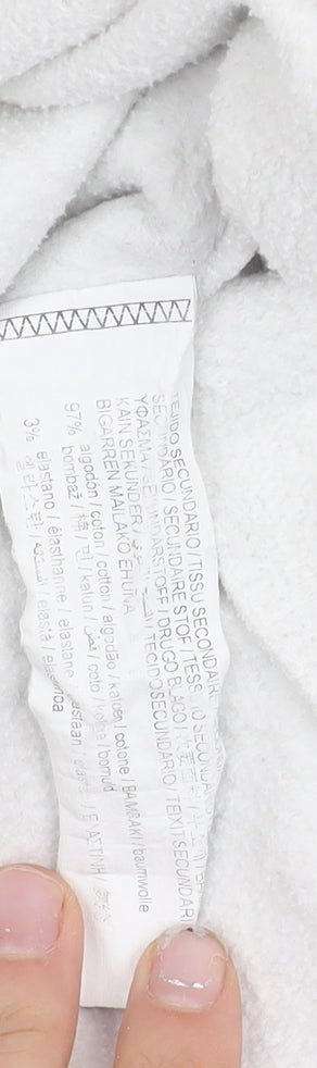 Pull&Bear Unisex White XL Los Angeles 1/4 Zip Sweatshirt