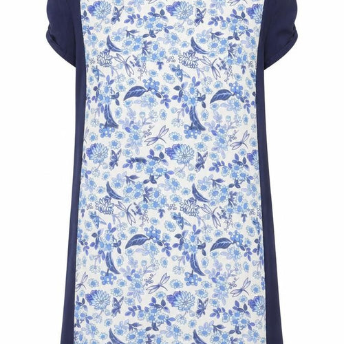 Oasis Women’s Blue Floral Sleeveless Shift Dress Size S