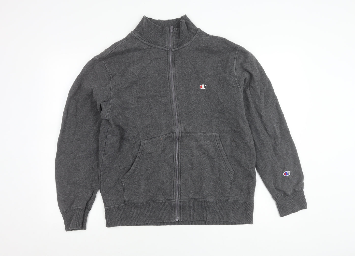 Champion Men’s Grey XL Full Zip Jacket Logo Sportswear