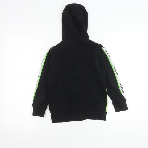 Xbox Boys Black 7 Years Full Zip Hoodie Jacket with Green Panels