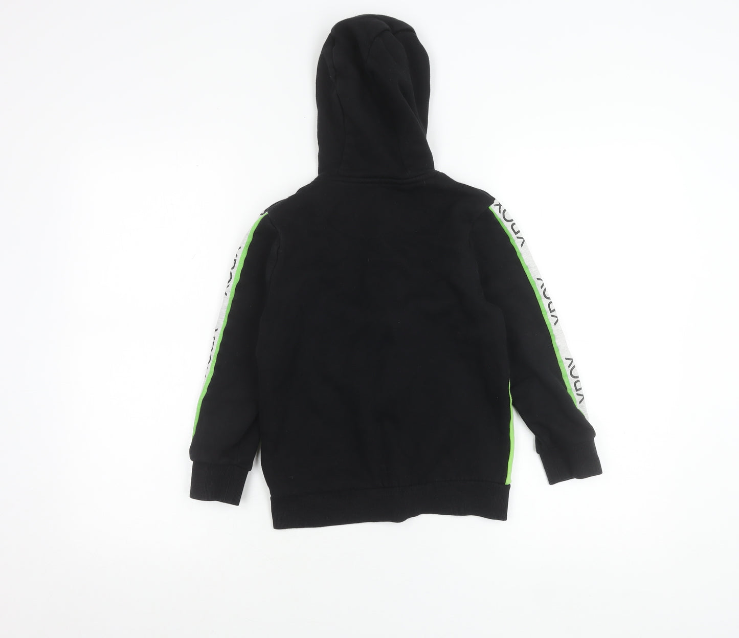 Xbox Boys Black 7 Years Full Zip Hoodie Jacket with Green Panels