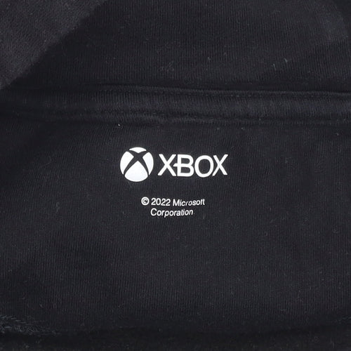 Xbox Boys Black 7 Years Full Zip Hoodie Jacket with Green Panels