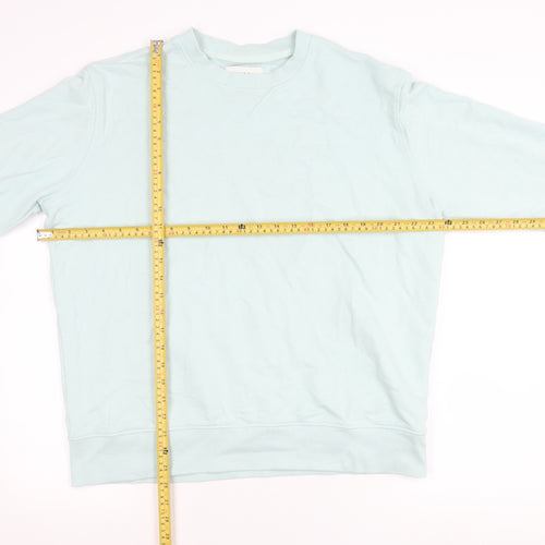 Marks and Spencer Womens Blue L Pullover Cotton Sweatshirt