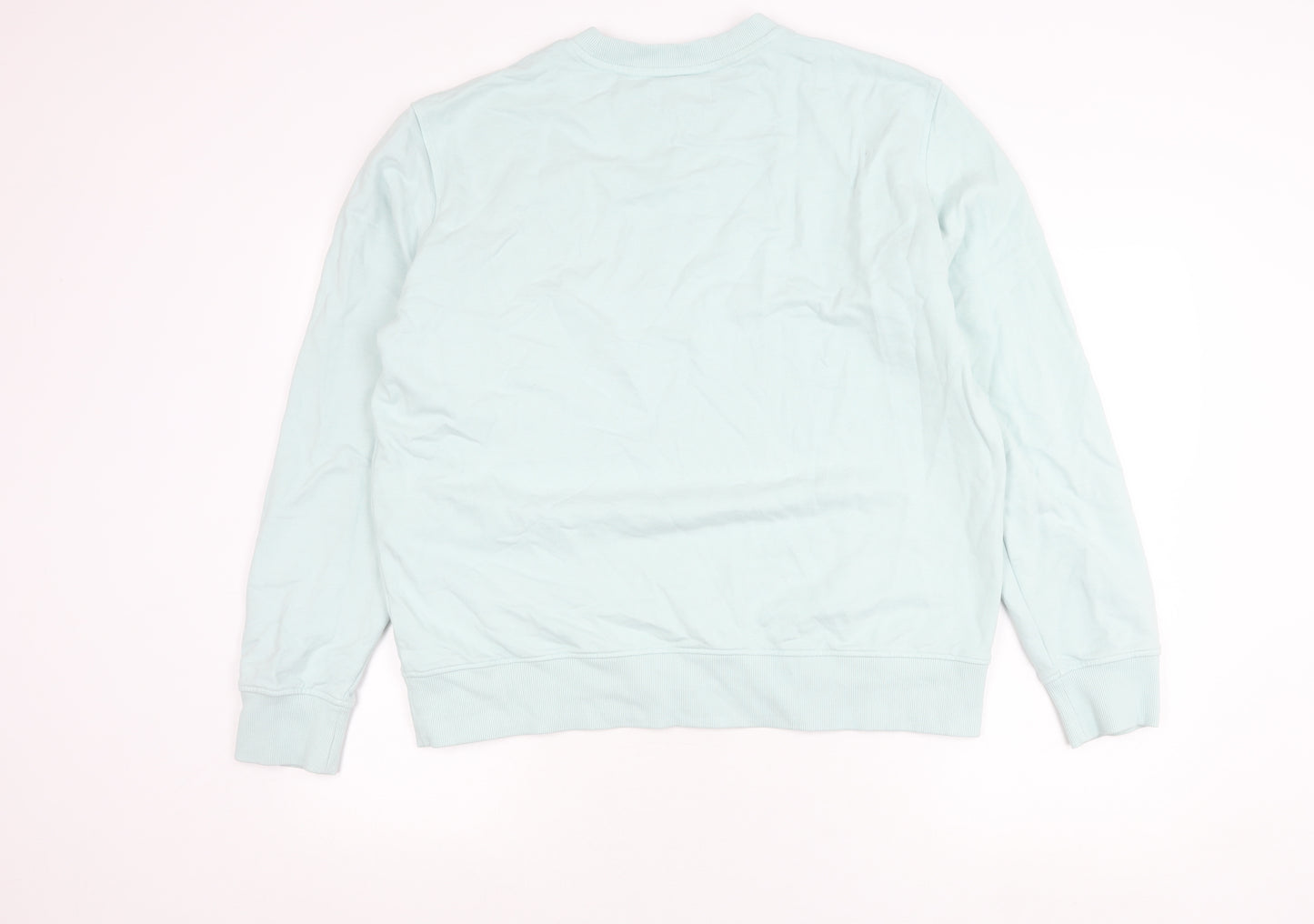 Marks and Spencer Womens Blue L Pullover Cotton Sweatshirt