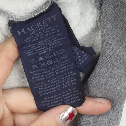 Hackett London Men’s Grey XL Classic Fit Sweatshirt Pullover