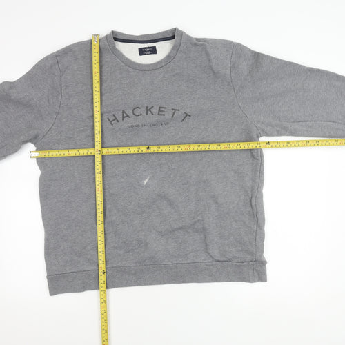Hackett London Men’s Grey XL Classic Fit Sweatshirt Pullover