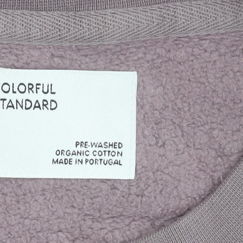 Colorful Standard Women’s Purple XS Organic Cotton Pullover Sweatshirt
