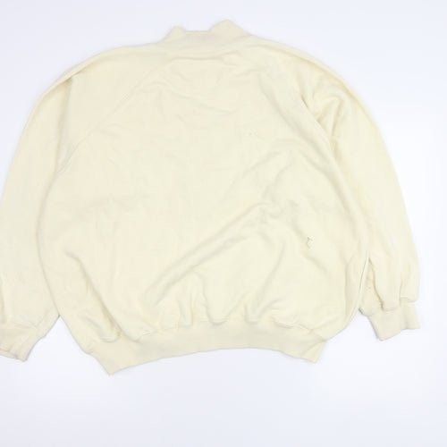 Coconut Club Classics Unisex Ivory Pullover Sweatshirt L Embroidered Logo