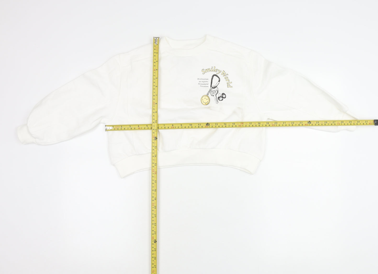 Marks & Spencer Girls White SmileyWorld Graphic Pullover Sweatshirt 6-7Y