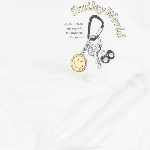 Marks & Spencer Girls White SmileyWorld Graphic Pullover Sweatshirt 6-7Y