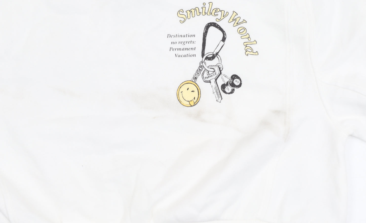 Marks & Spencer Girls White SmileyWorld Graphic Pullover Sweatshirt 6-7Y