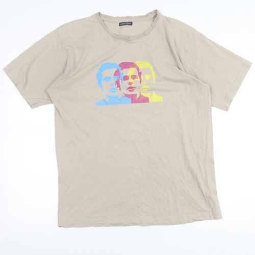 Cape Point Men's Beige Medium Graphic Art Print T-Shirt
