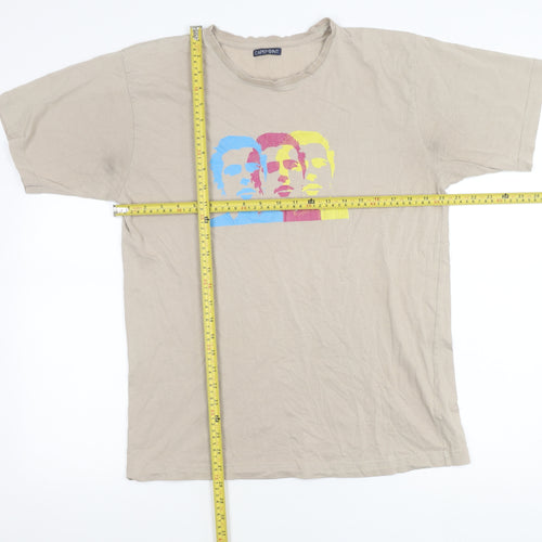 Cape Point Men's Beige Medium Graphic Art Print T-Shirt