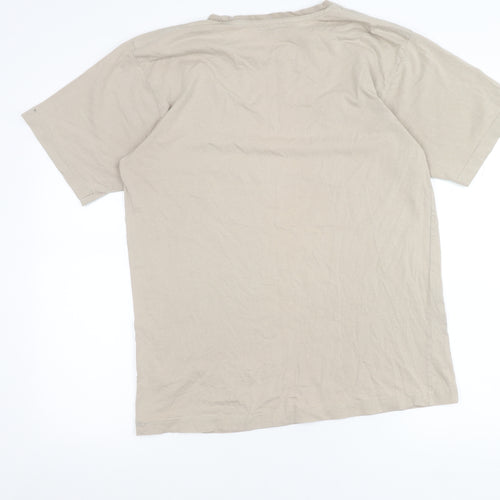 Cape Point Men's Beige Medium Graphic Art Print T-Shirt