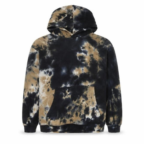 H&M Boys Multicoloured Tie-Dye Pullover Hoodie 14Y Fleece Cotton Blend