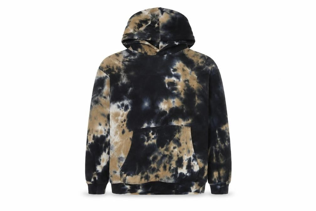 H&M Boys Multicoloured Tie-Dye Pullover Hoodie 14Y Fleece Cotton Blend