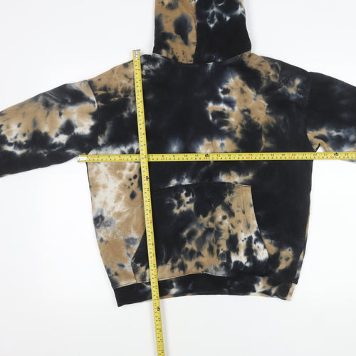 H&M Boys Multicoloured Tie-Dye Pullover Hoodie 14Y Fleece Cotton Blend