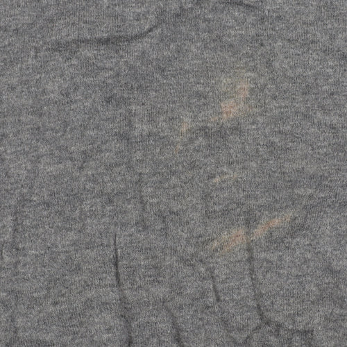 Abercrombie & Fitch Mens Grey V-Neck Jumper Size S Slim Fit
