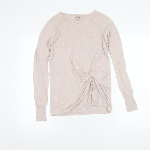 Next Women’s Beige Crew Neck Long Sleeve Pullover Jumper Size 6