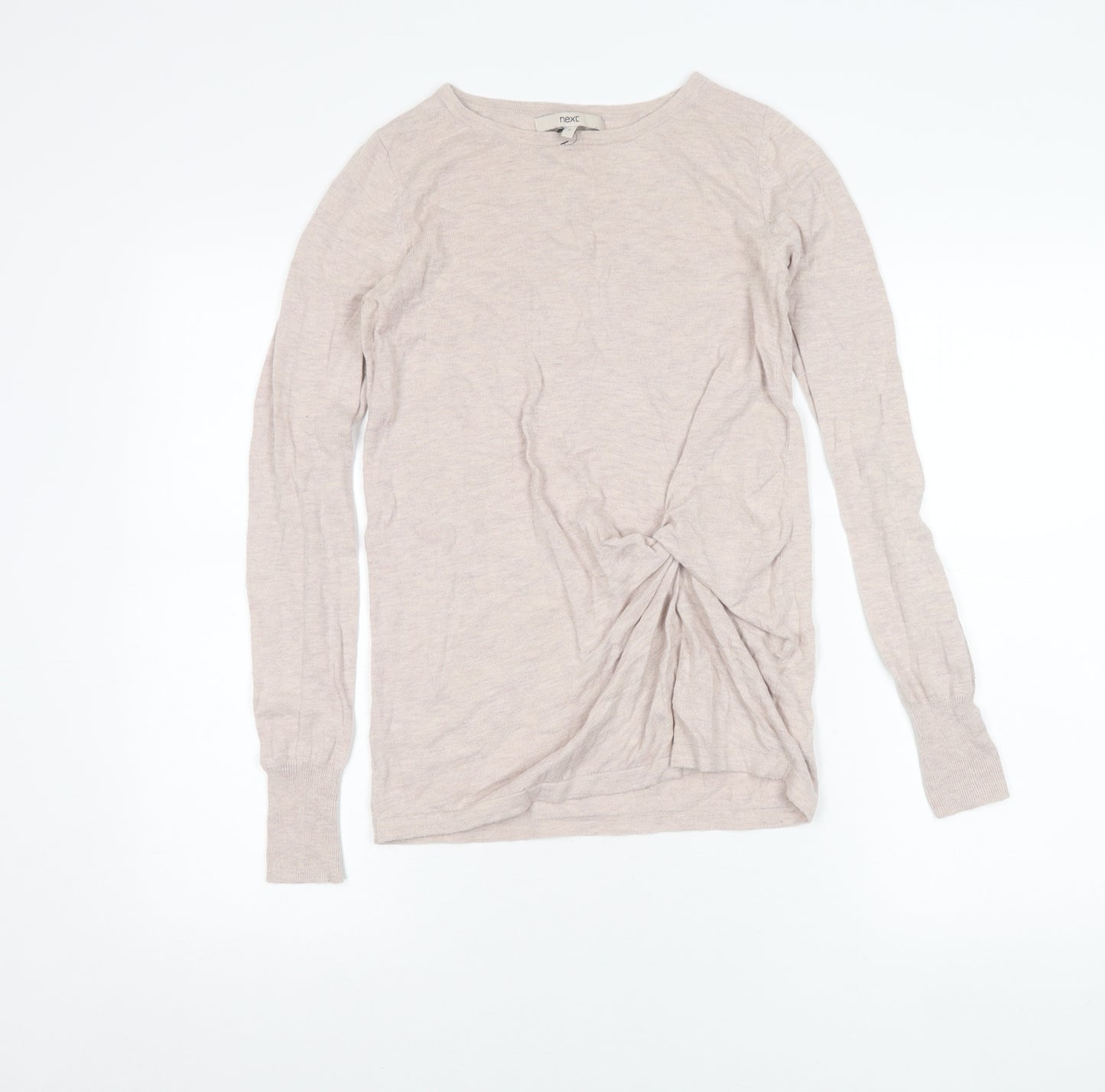 Next Women’s Beige Crew Neck Long Sleeve Pullover Jumper Size 6