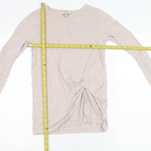 Next Women’s Beige Crew Neck Long Sleeve Pullover Jumper Size 6