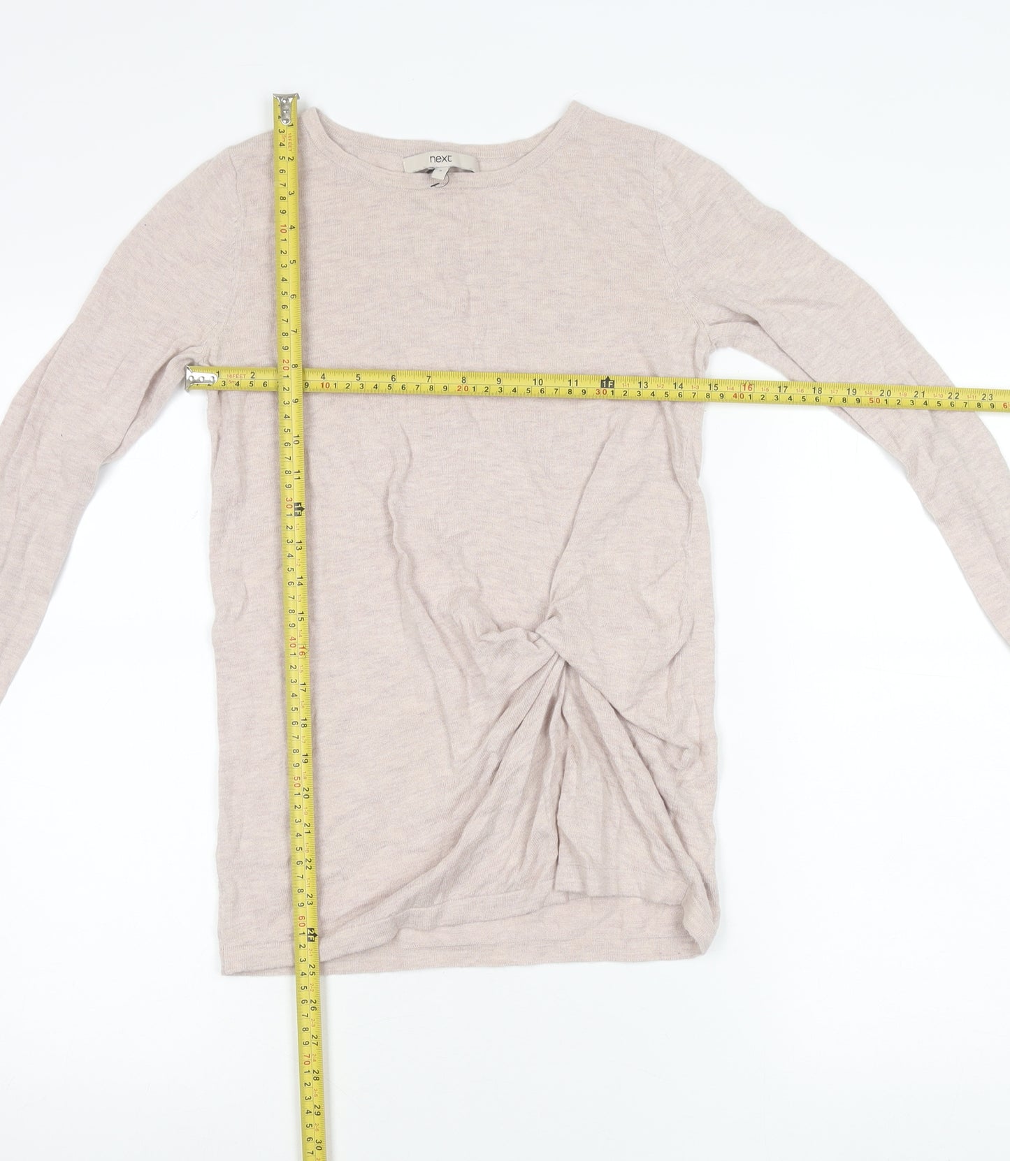 Next Women’s Beige Crew Neck Long Sleeve Pullover Jumper Size 6
