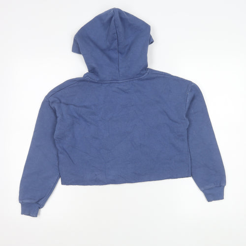 New Look Girls Blue Hoodie Age 10-11 Years Pullover NY Logo