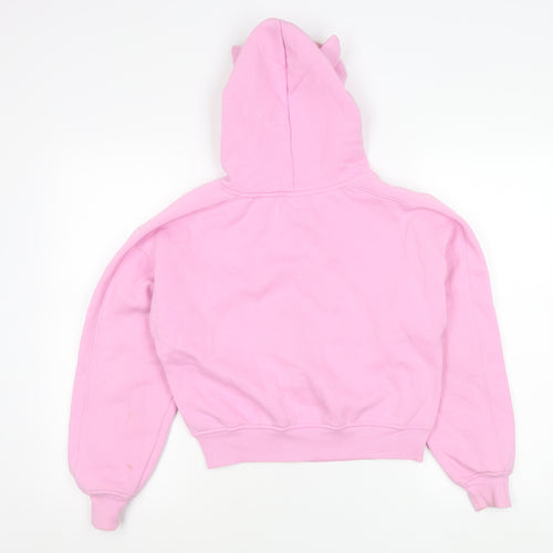 Primark Girls Pink Disney Stitch Angel Zip Up Hooded Jacket 12-13Y