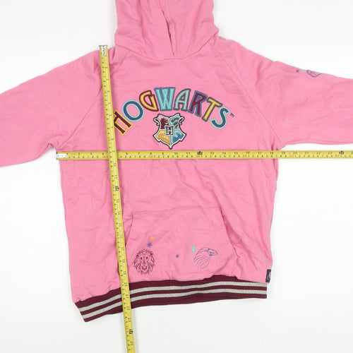 Marks and Spencer Girls Pink Harry Potter Hoodie 12-13Y Pullover