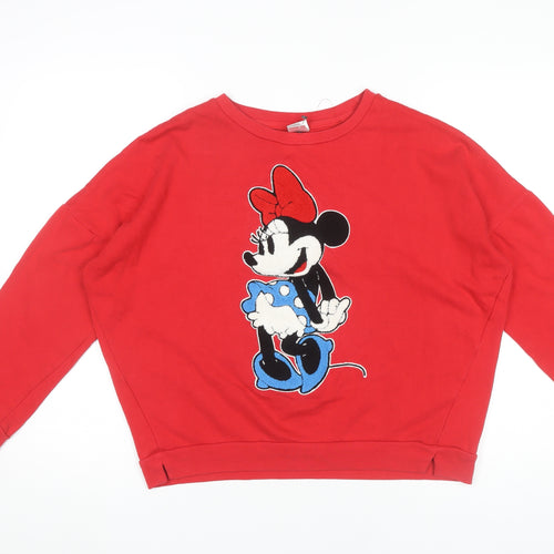 Disney Women’s Red Minnie Mouse XL Pullover Sweatshirt