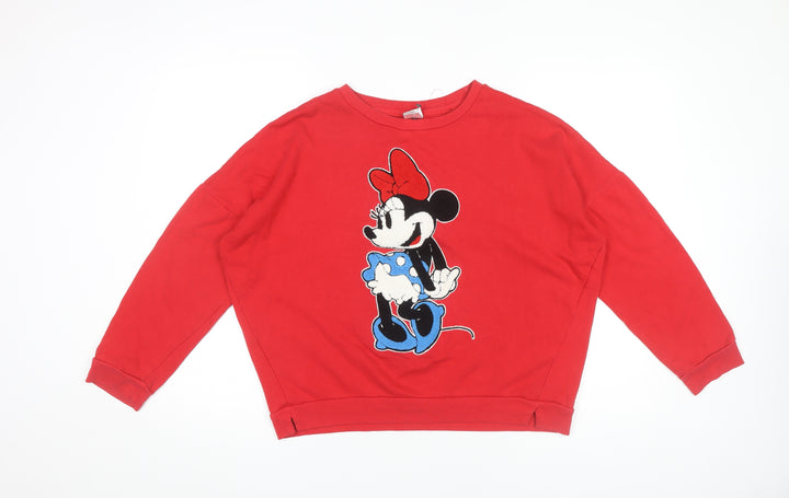 Disney Women’s Red Minnie Mouse XL Pullover Sweatshirt