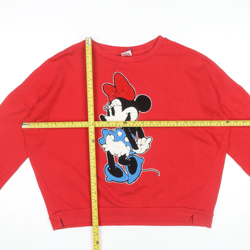 Disney Women’s Red Minnie Mouse XL Pullover Sweatshirt