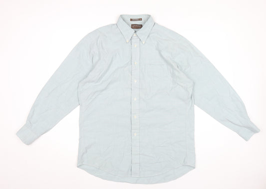 Loft & BrownStone Men’s Blue 16.5 Slim Fit Oxford Dress Shirt